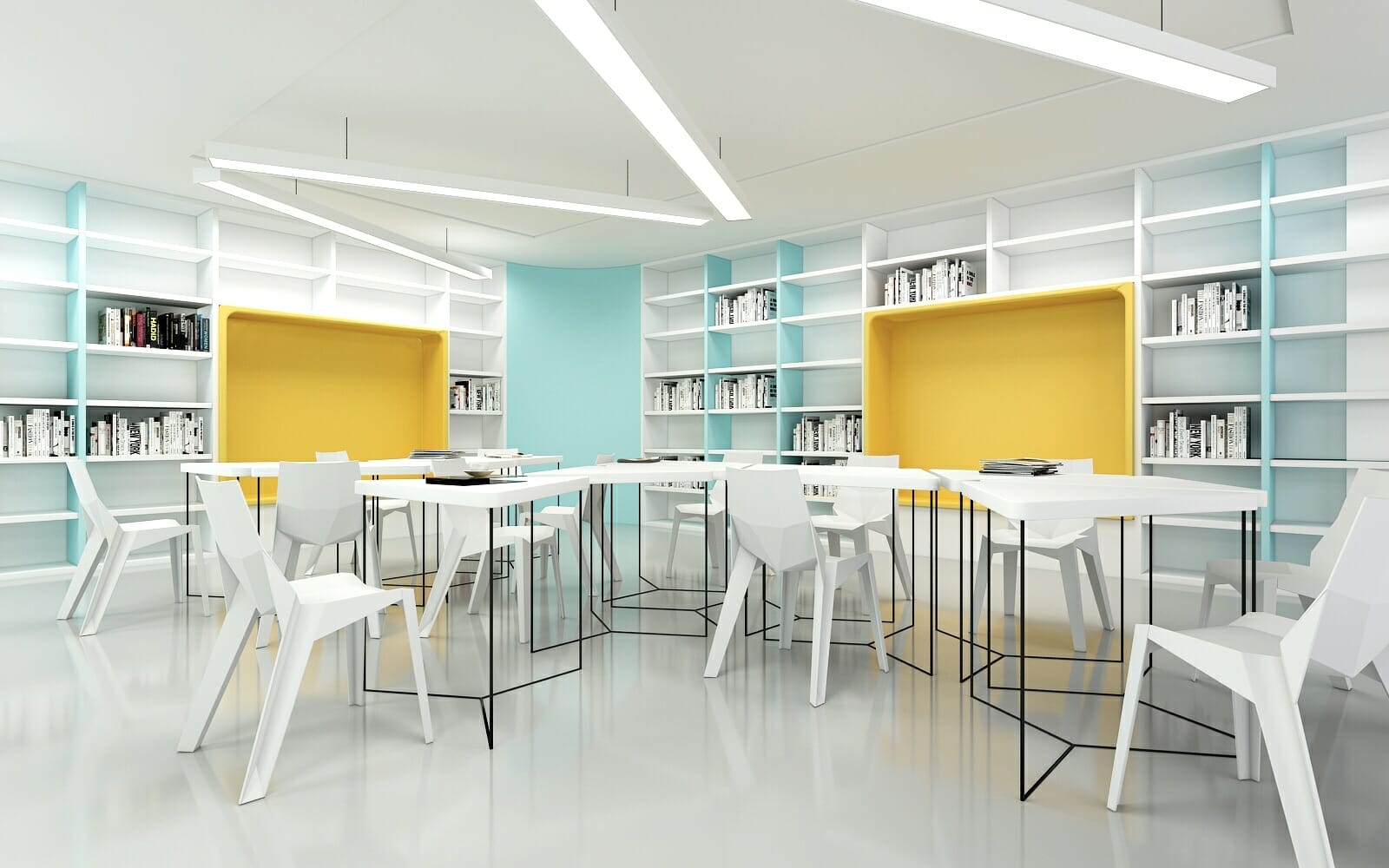 Public learning space design | Interior Designio