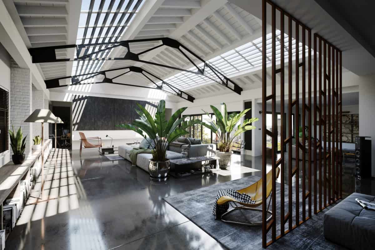 Penthouse loft in London
