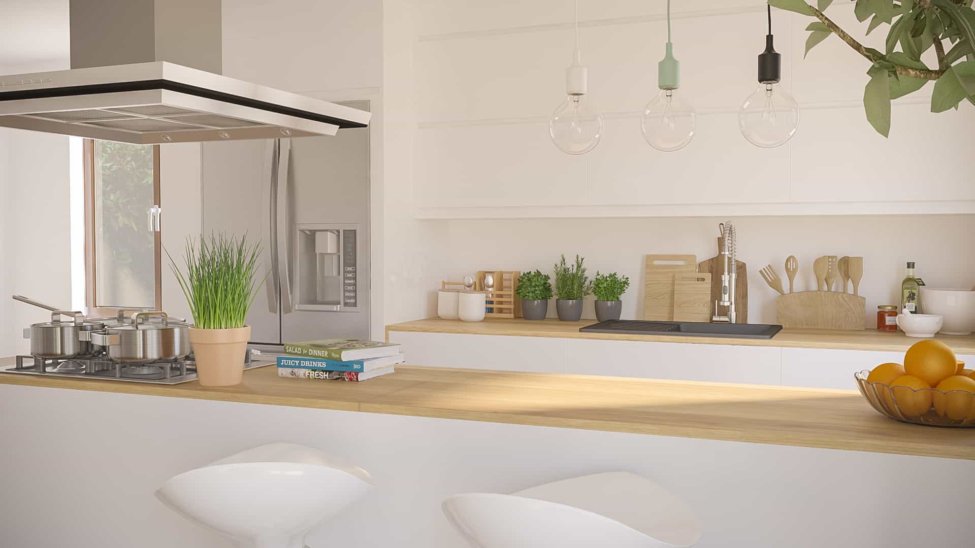 Living room with kitchen | Interior Designio