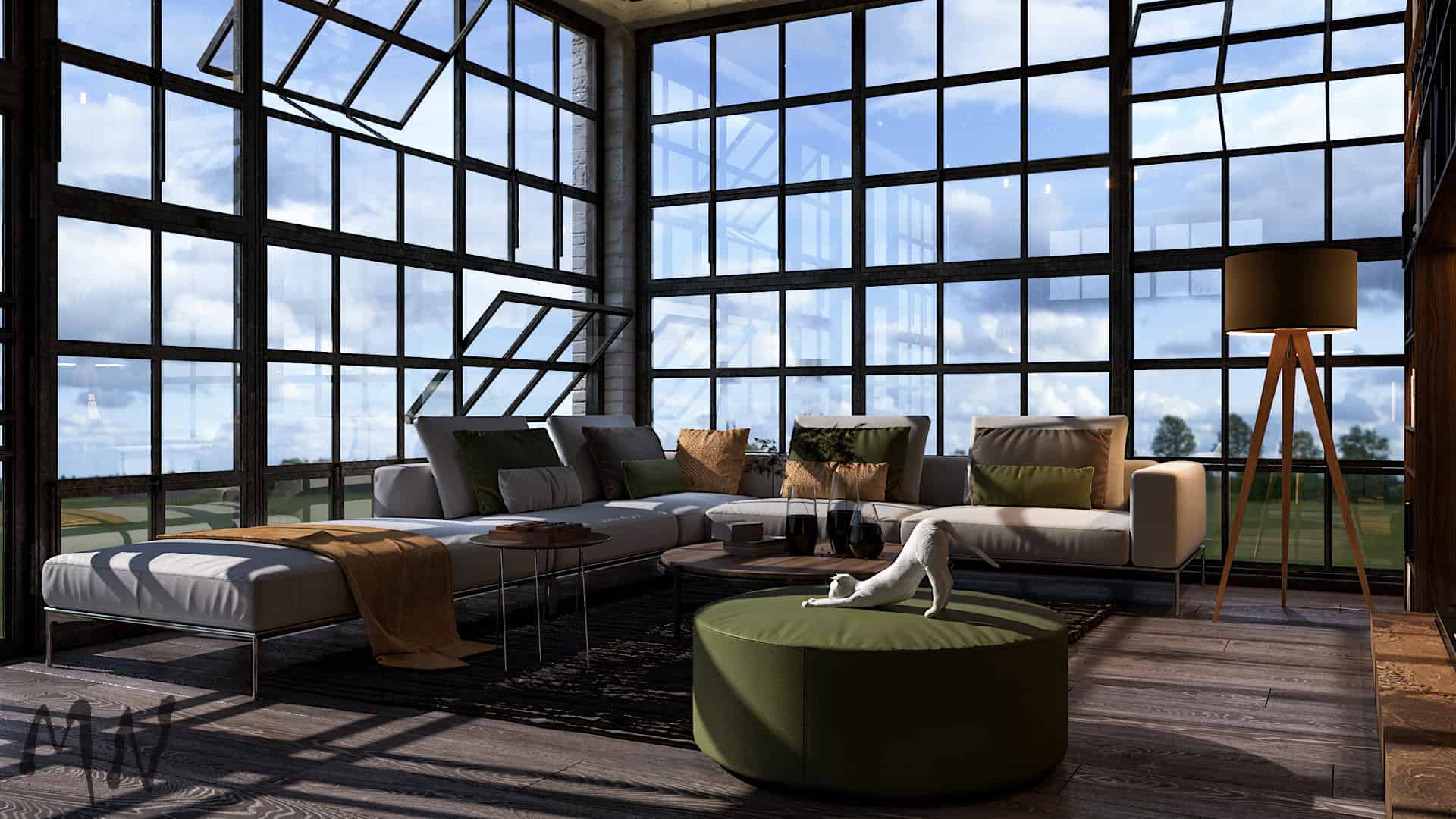 Studio loft apartment Interior Designio