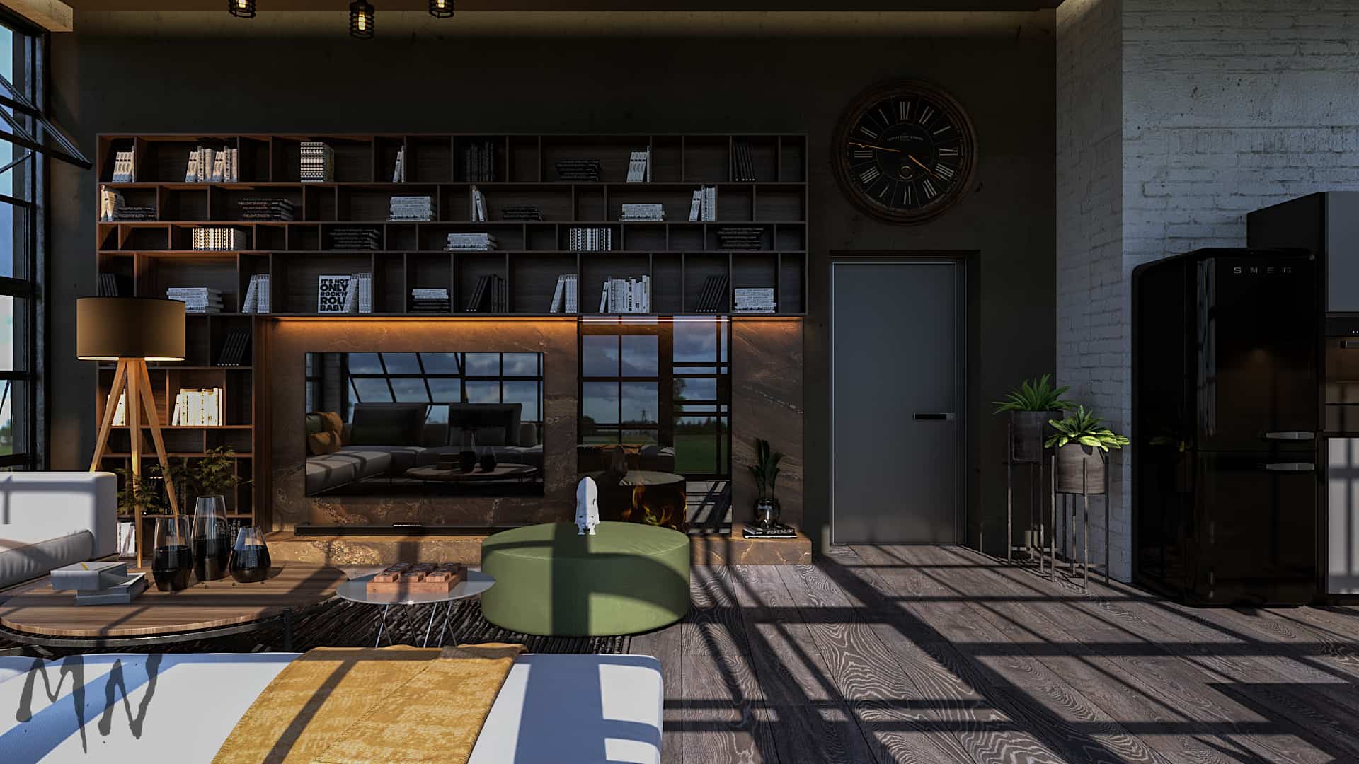 Studio loft apartment Interior Designio